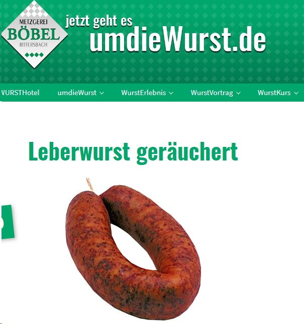Grobe Leberwurst im Webshop -  umdieWurst.de