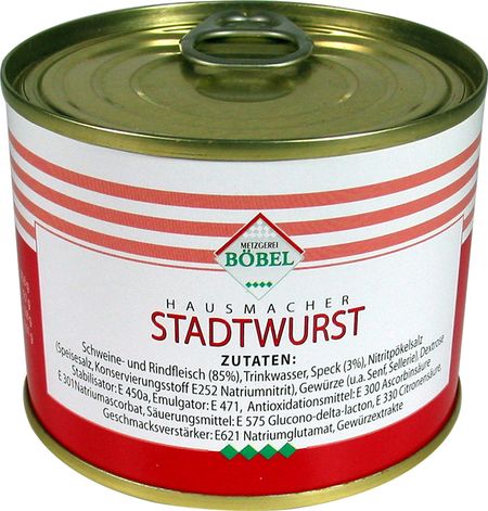 Stadtwurstdose, hausmacher