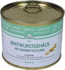 Bratwurstgehäck mit Meerrettich (Dose)