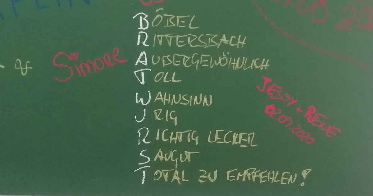 So geht B-R-A-T-W-U-R-S-T-hotel
