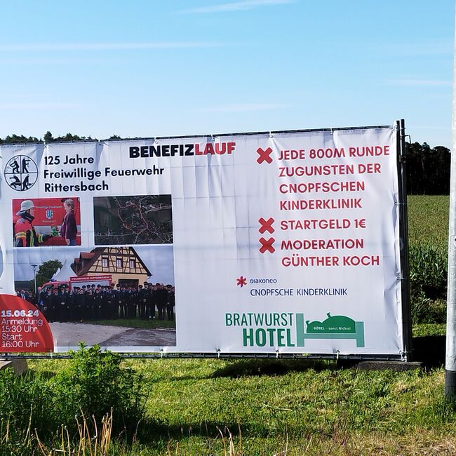 Benefizlauf FFW-Rittersbach sposored by umdieWurst.de