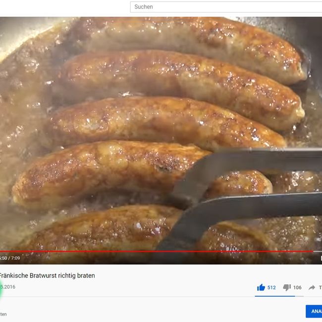 Hundert-Tausend-Mal gesehen: BRATWURSTbraten by Böbel Monika