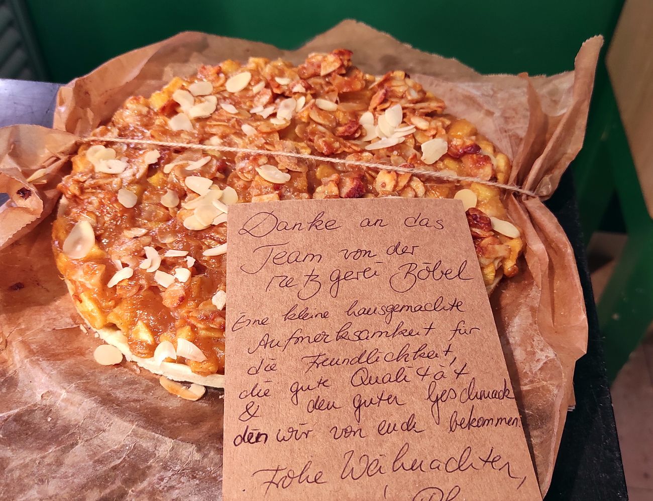 Hausgemacht vom Kunden für das Team umdieWurst.de