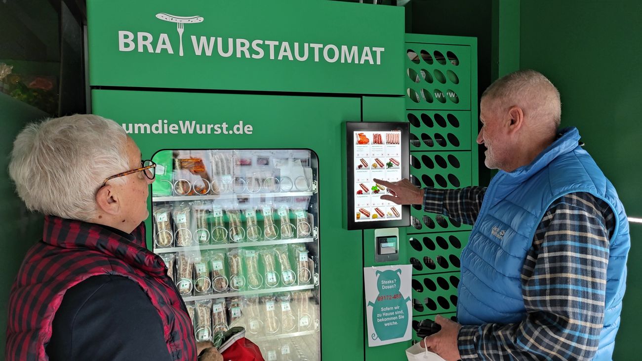 BRATWURST aus dem Verkaufsautomaten in Franken