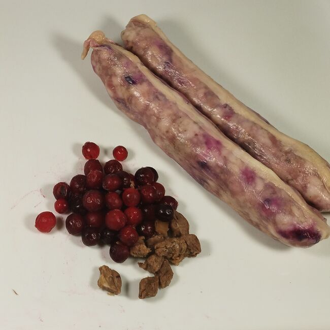 Preiselbeeren in fränkischer BRATWURST