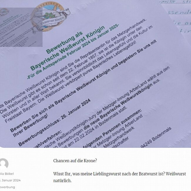 Weisswurstkoenigin aus BRATWURSTland - umdieWurst.de