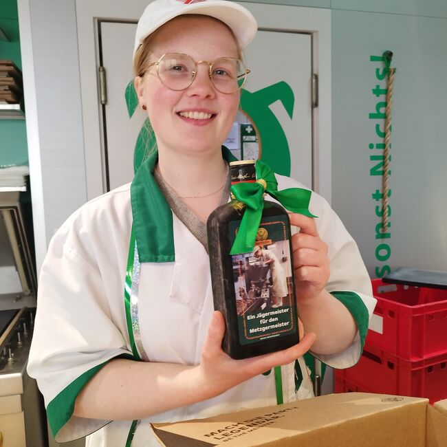 Meistertrunk für Metzgermeistering Julia Böbel - umdieWurst.de