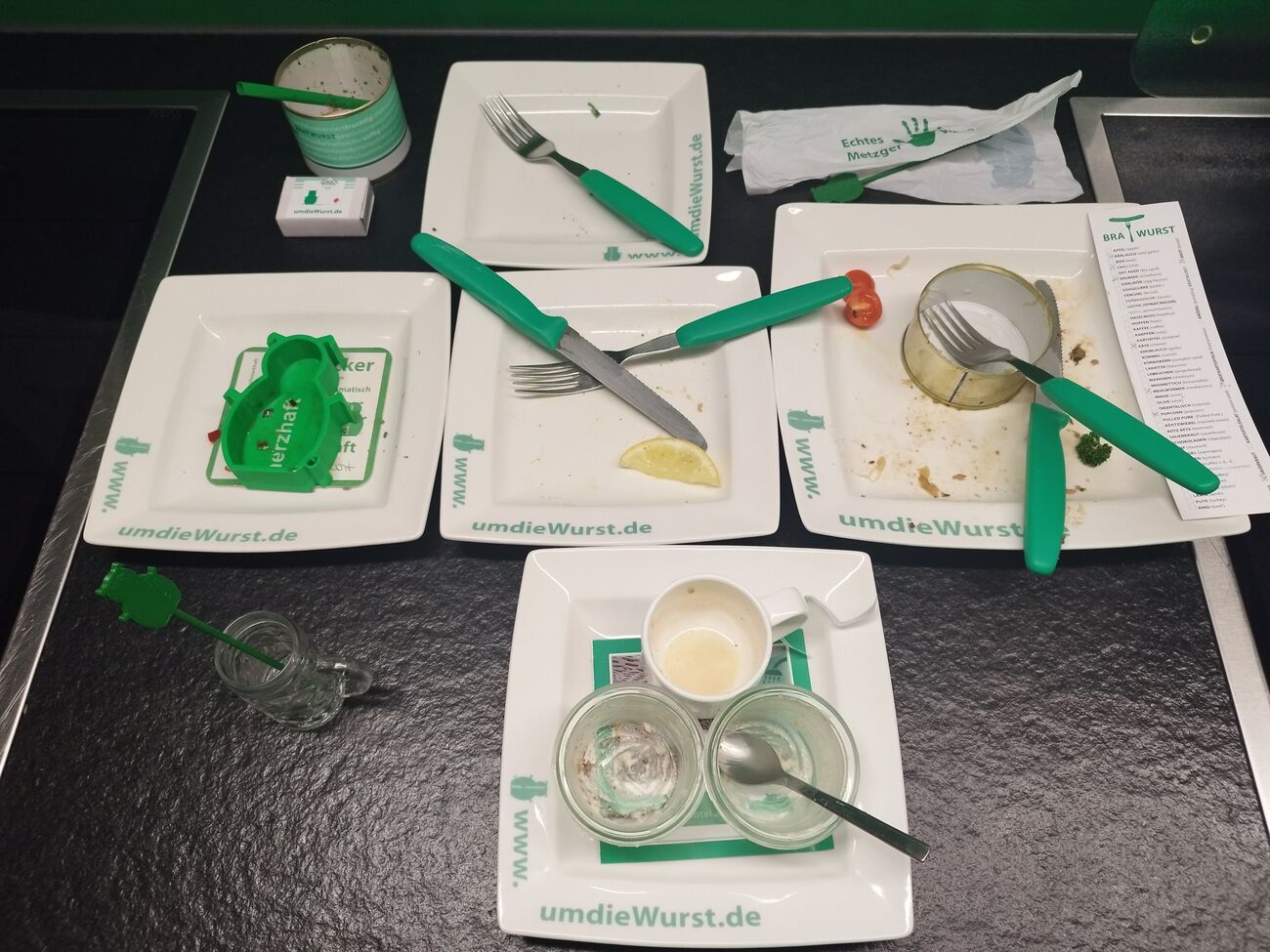 leergegessene Teller