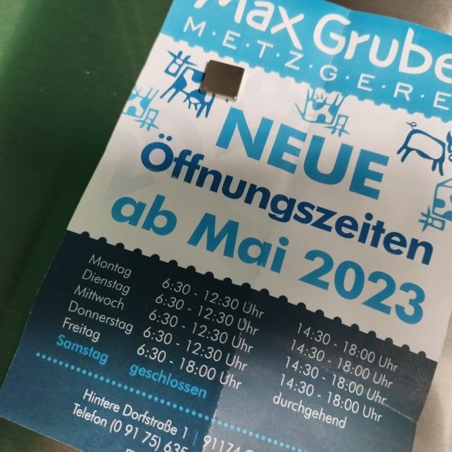 Metzgerei Gruber Samstag geschlossen