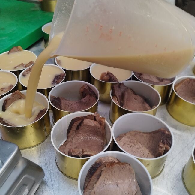 Meerrettichsoße aufgiessen