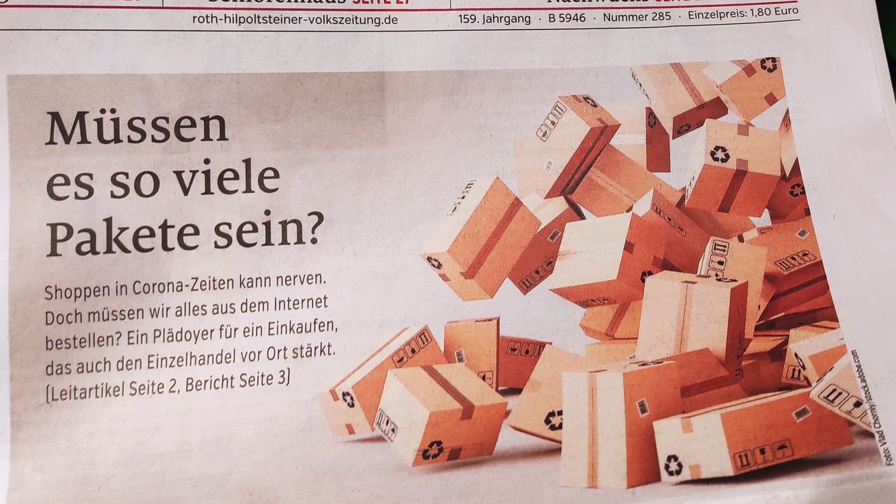 Paketflut kann auch dem Einzelhandel helfen