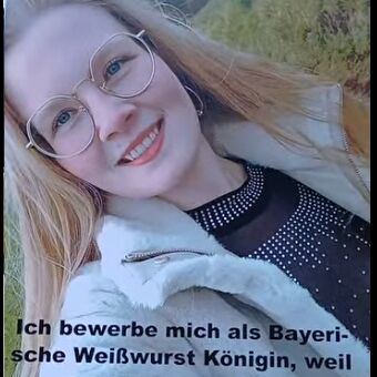 Bewerberin als Bay.Weißwurstkönigin 2026