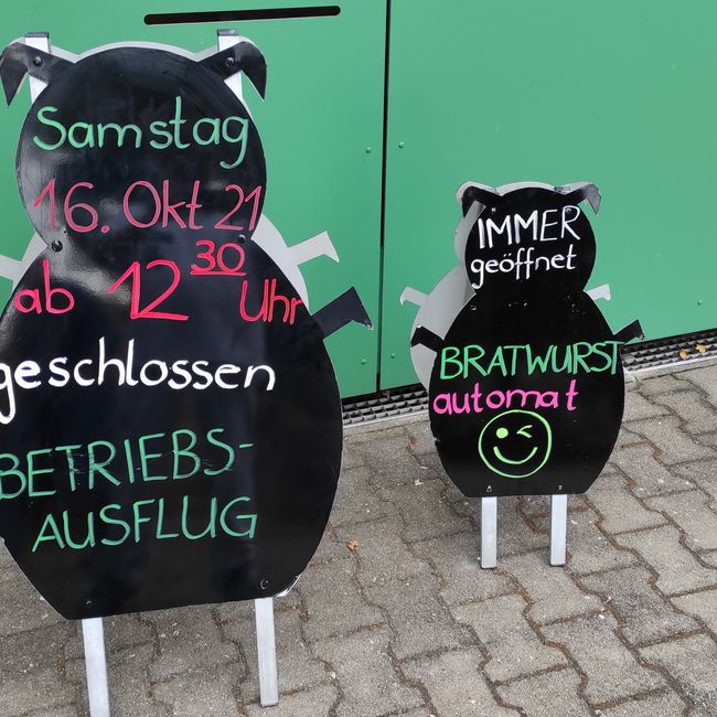 Böbel Samstag 16.Okt 21 früher geschlossen