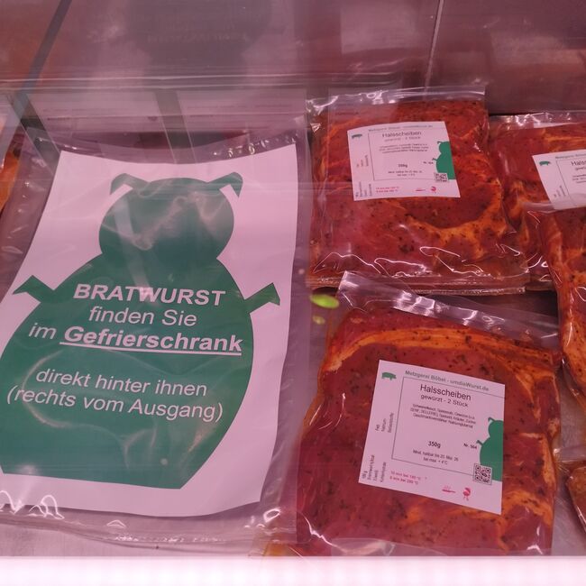 BRATWURST ausverkauft gibt es nicht.