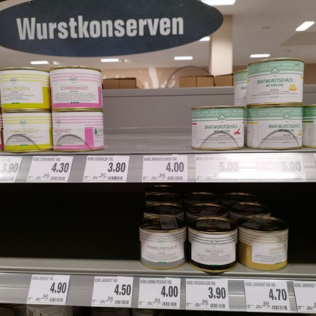 Unsere Dosen im E-Center Roth - umdieWurst.de