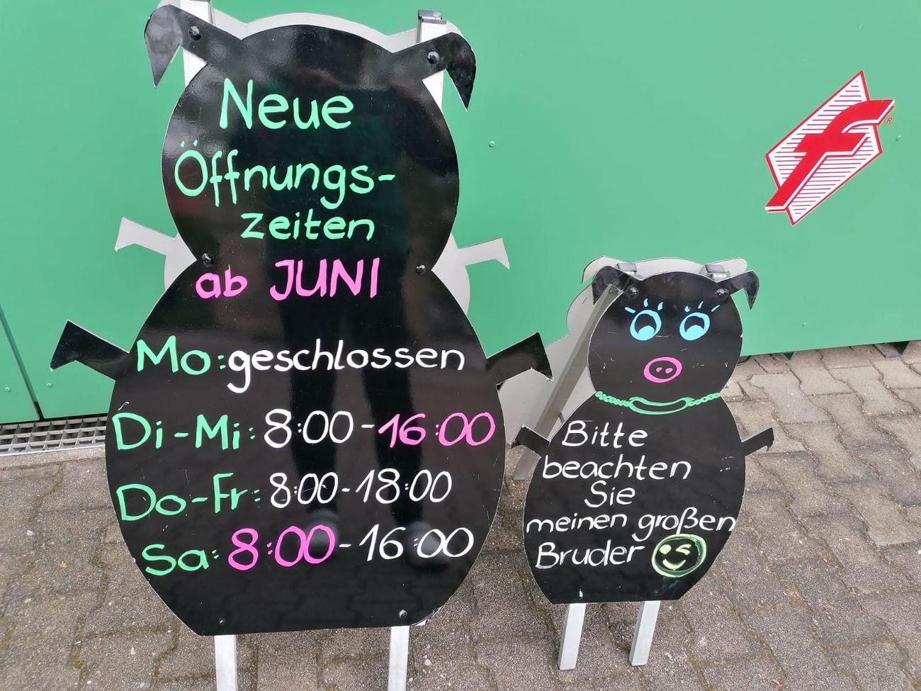 Zukünftig Dienstag/Mittwoch 16:00 Uhr Ladenschluß beim Böbel