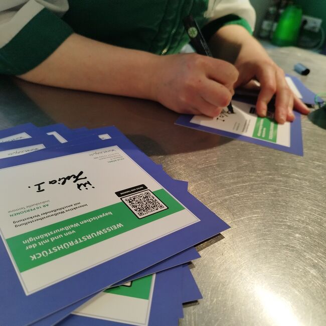 Unterschrift der Weißwurstkönigin