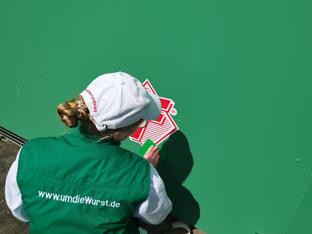 f-Zeichen zeigt zugehörigkeit zum Fleischerhandwerk
