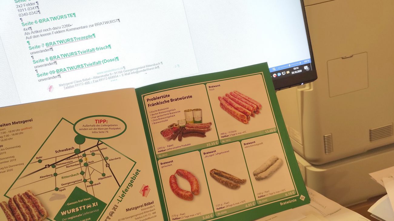 Wurstkatalog2021 nimmt Gestalt an