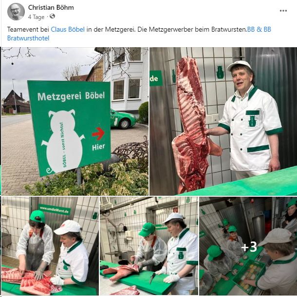 Teamevent bei Metzgerei Böbel - umdieWurst.de